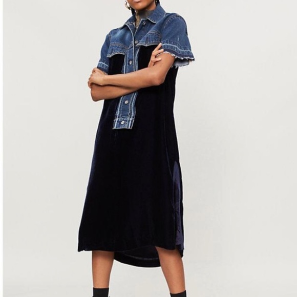 sacai denim dress